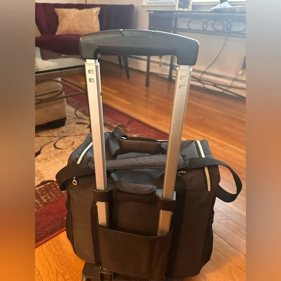 Rolling Travel Duffel Bag with Wheels & Telescoping Handle - Picture 7 of 16